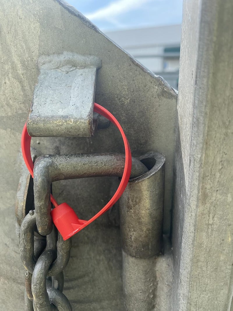 133 SUPPLY 500 Red Plastic Truck & Trailer Seals - Freight Load Security Seals - Image 4